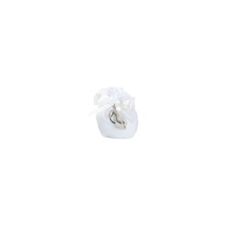Portachiavi scarpetta argento con strass