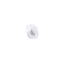 Portachiavi scarpetta argento con strass