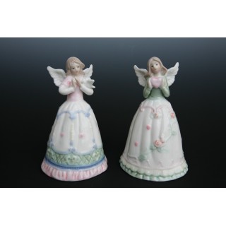 Campana fata rosa in preghiera con colomba | CarinCasa