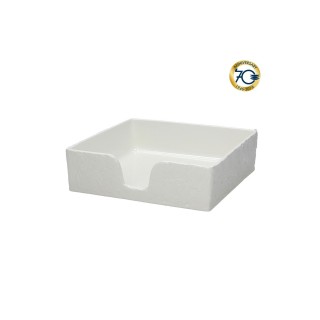 Porta tovaglioli quadrato bianco royal | CarinCasa