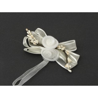 Fiocco in organza bianco