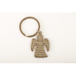 Portachiavi a forma di angelo con glitter