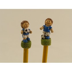 Matita calciatore azzurro