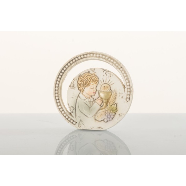 Icona tonda comunione maschio | CarinCasa