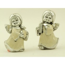 Angeli in resina madreperlata ali con smalto rosa