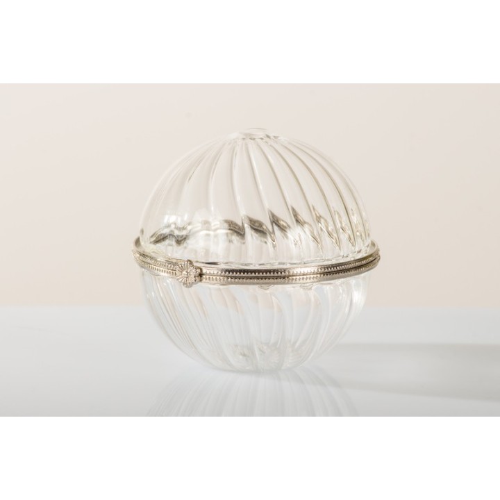 Pallina vetro soffiato con apertura metallica 6 cm |…