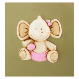 Magnete elefante rosa