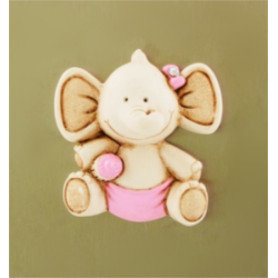 Magnete elefante rosa