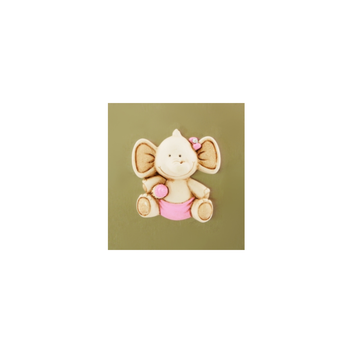 Magnete elefante rosa