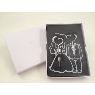 Tappo e cavatappi sposi karma living 10 cm | CarinCasa