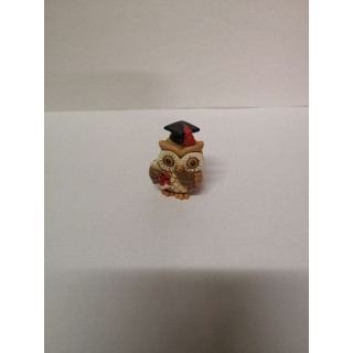 Gufo in resina 3x4x3,5 cm. | CarinCasa