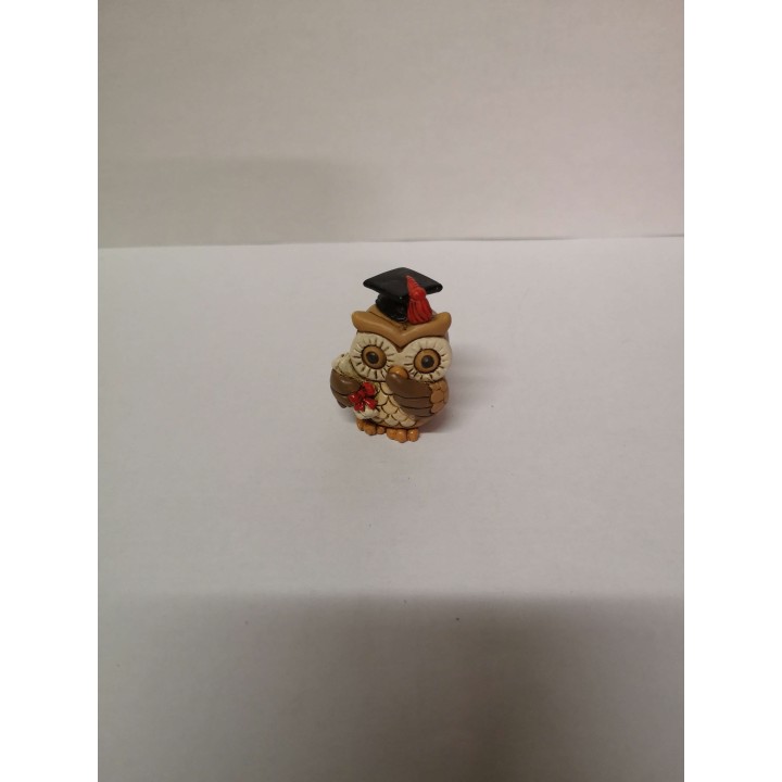 Gufo in resina 3x4x3,5 cm. | CarinCasa