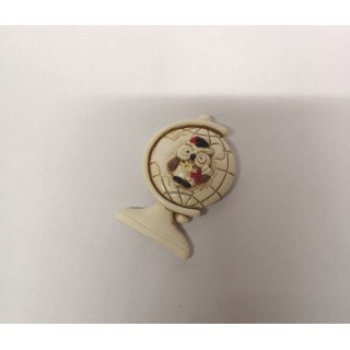 Magnete gufo con globo in resina 5,7x3,7x1,4 cm. | CarinCasa