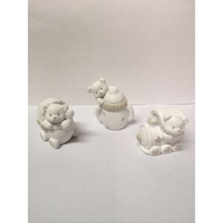 Orsetti in resina 3 assortiti 4,5x3,2x4,5 cm | CarinCasa