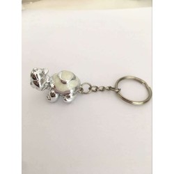 Portachiavi tartaruga in resina smaltata 3x2,3x2 cm.