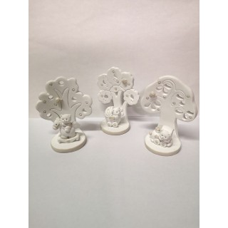 Orsetti su albero della vita in resina 7x4,5x8,5 cm. |…