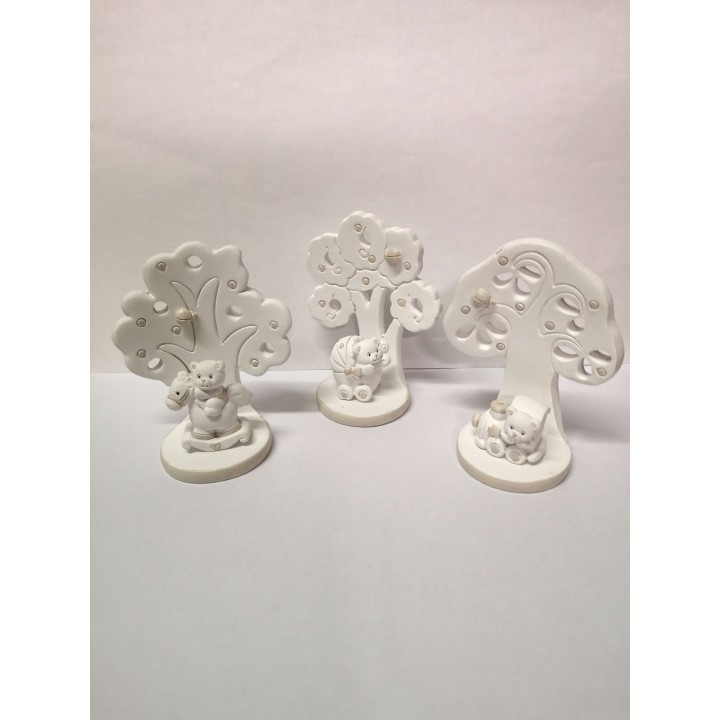 Orsetti su albero della vita in resina 7x4,5x8,5 cm. |…