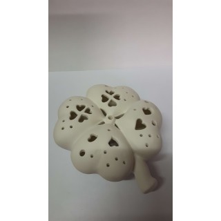 Lampda quadrifoglio traforata in porcellana a led…