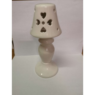 Lampda con cuori e led in porcellana 8,4x8,4x20,2 cm. |…