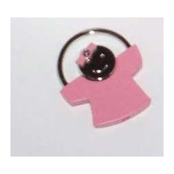 Portachiavi bimba rosa
