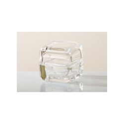 Cubo smussato in vetro