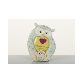 Portafoto sagomato gufetto celeste | CarinCasa