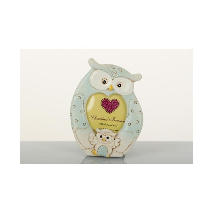 Portafoto sagomato gufetto celeste | CarinCasa