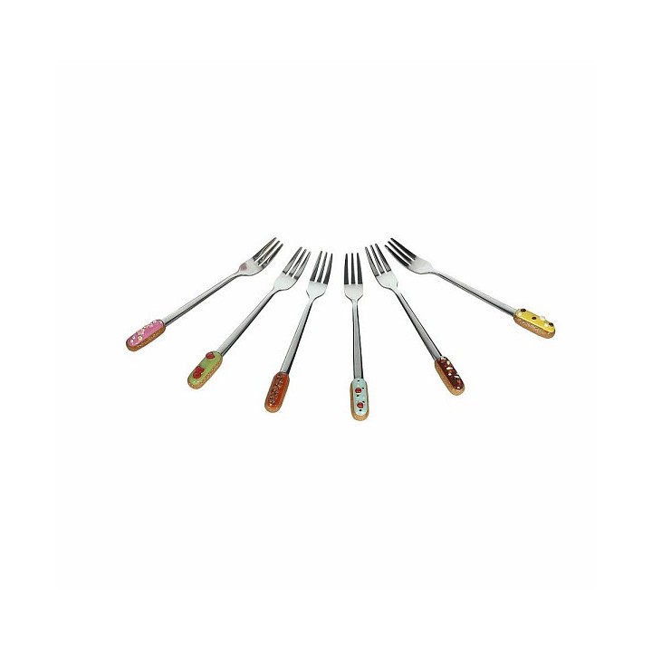 Set 6 forchettine dolce Cupcakes Eclair