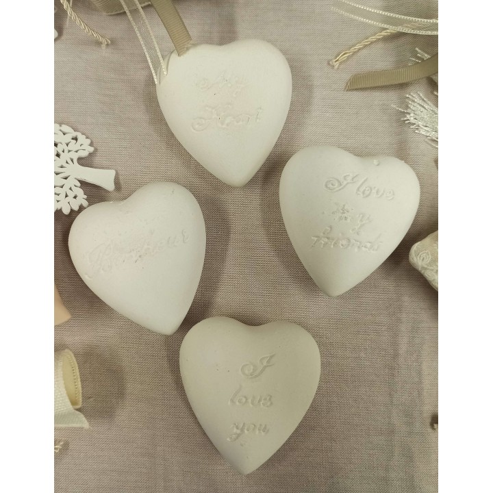 Cuore cemento ass4dec cm8,5x7,5xh | CarinCasa