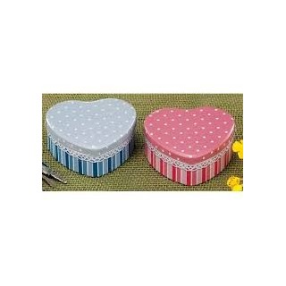 Scatola latta cuore 2 colori assortiti cm12x12x5 | CarinCasa