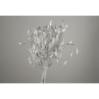 Fiore argento metallizzato 75 cm | CarinCasa