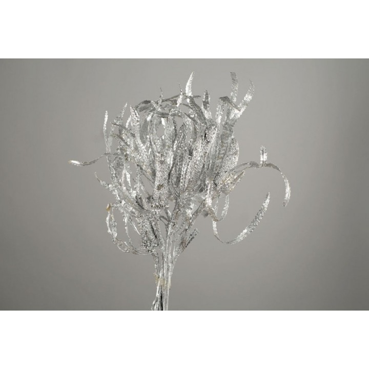 Fiore argento metallizzato 75 cm | CarinCasa