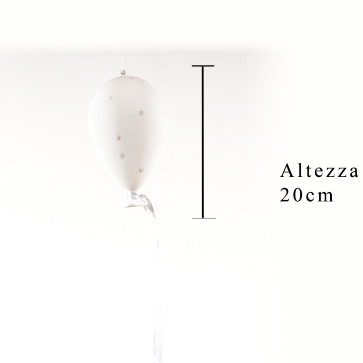 Palloncino vetro con filo 20 h cm | CarinCasa