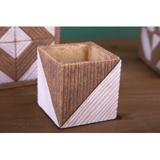 Cubo ceramica porta piantina 8 cm | CarinCasa