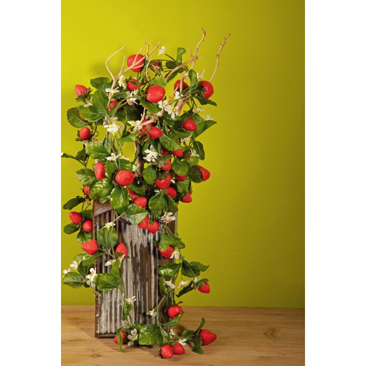 Ghirlanda c/fragole cm.180 red 460-1+5023 | CarinCasa