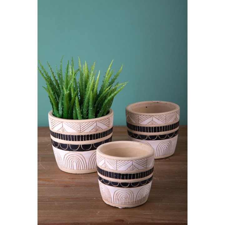 Cachepot righe 14 cm | CarinCasa