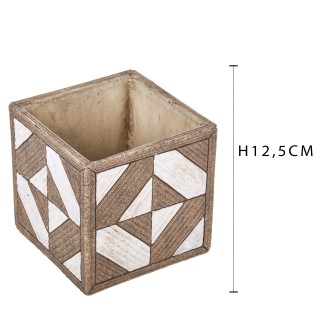 Cubo geometrico 12,5 cm | CarinCasa