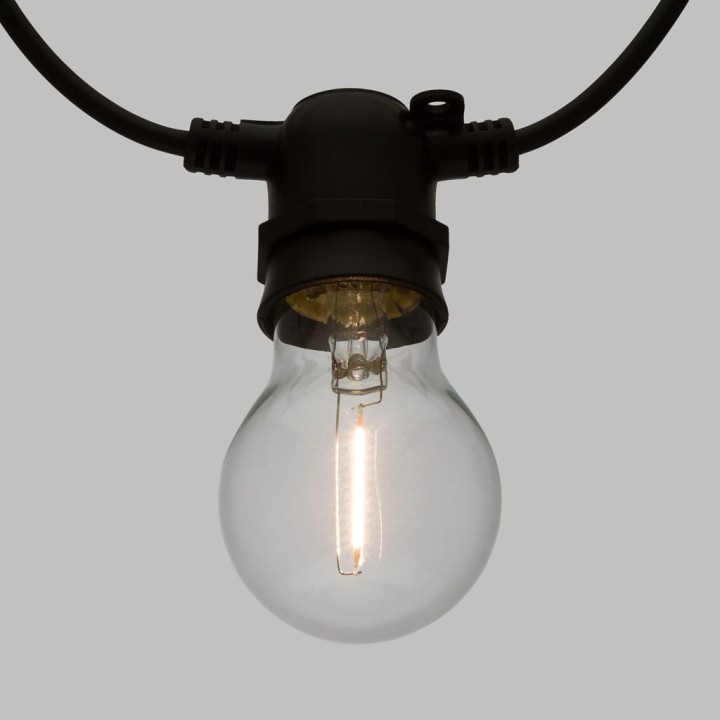 Catena 10 lampadine filo verde luce calda | CarinCasa