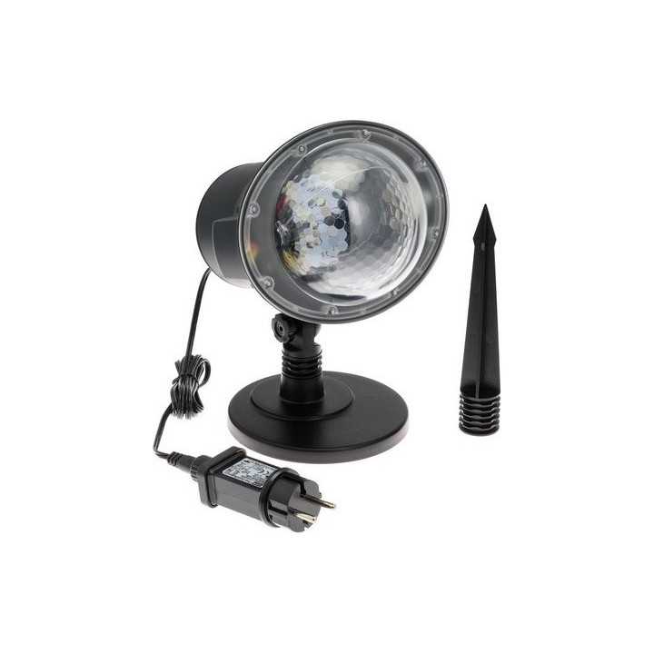 Proiettore garden led bianco effetto neve 4 x 2w | CarinCasa