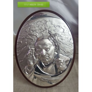 Sacro papa wojtyla in argento massiccio | CarinCasa
