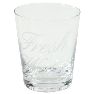 Bicchiere con scritta fresh water | CarinCasa