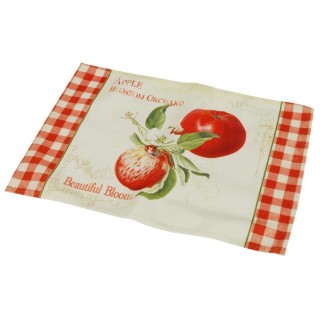 Tovaglietta americana decoro mela in cotone | CarinCasa