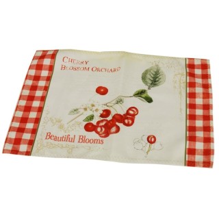 Tovaglietta americana disegno ciliegia in cotone | CarinCasa