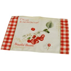 Tovaglietta americana disegno ciliegia in cotone
