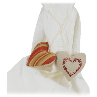 Lega tenda con cuori tess. Multicolor | CarinCasa