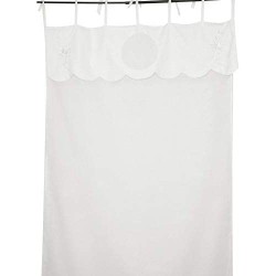 Tenda bianca con balza