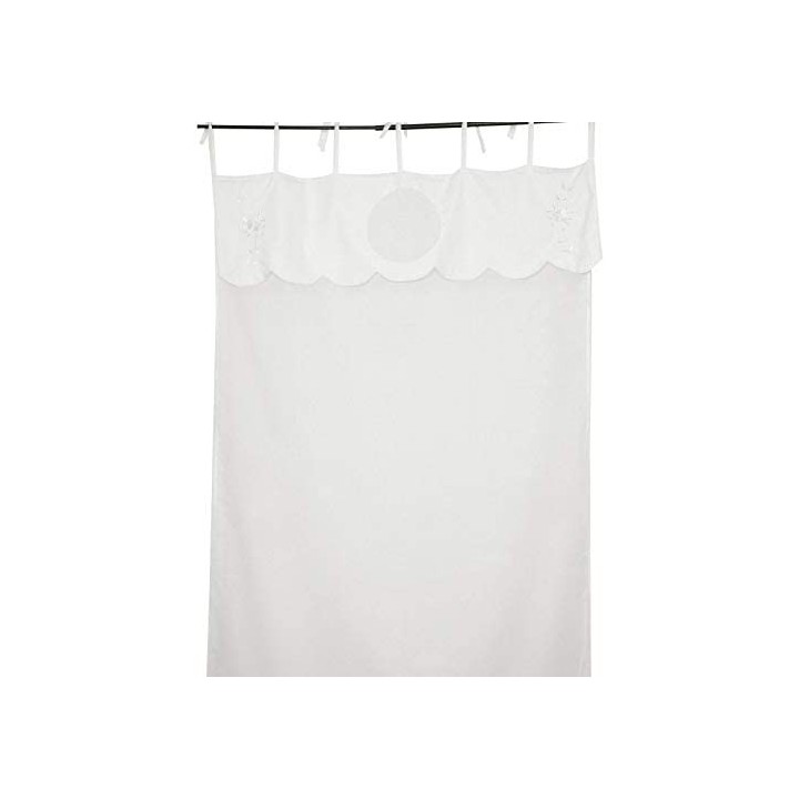 Tenda bianca con balza | CarinCasa