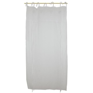 Tenda bianca con cuori e nastri lega tenda cm. 140 x 260 |…
