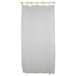 Tenda bianca con cuori e nastri lega tenda cm. 140 x 260