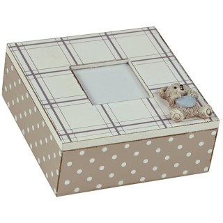 Scatola quadrata piccola decoro orsetto | CarinCasa
